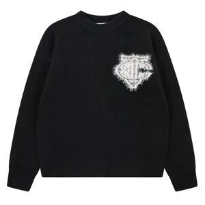 Couture Womens/Ladies Fluffy Winter Sweater Top / Black